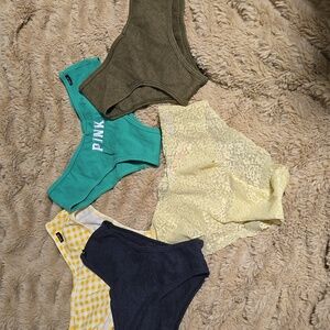 NWOT Pink Victoria's Secret Panty Bundle S